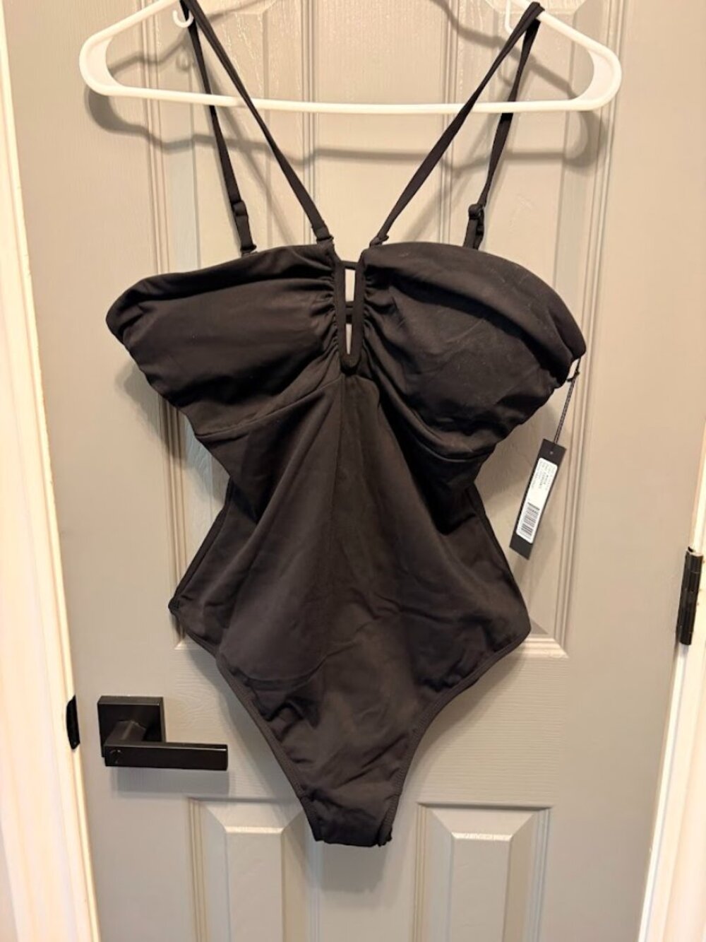 TA3 Converty Shapewear One Piece Swimsuit Black NWT Large Short